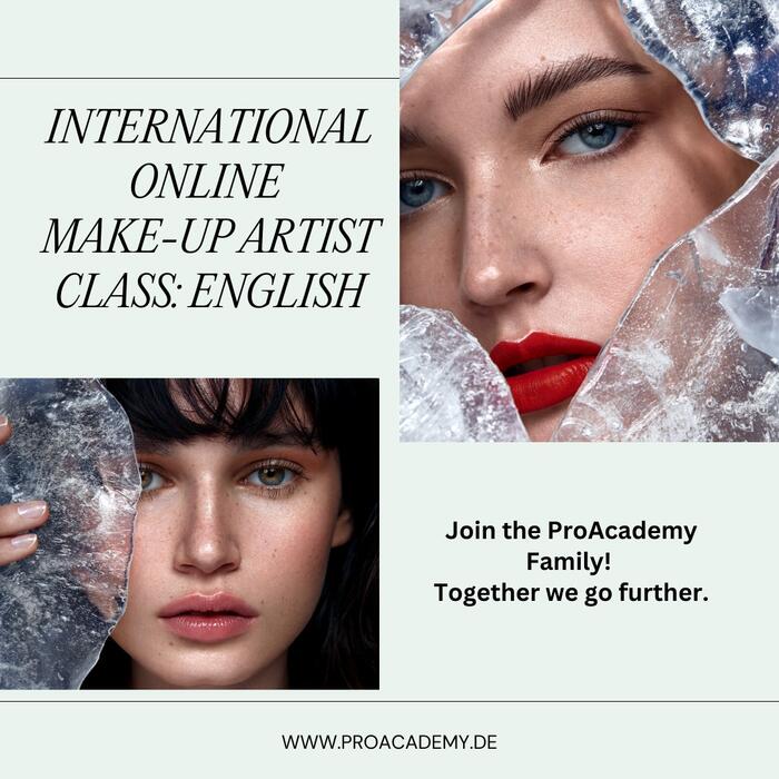 International Online Make-up Artist Class: English Due to high demand, we are excited to announce our Online Makeup…